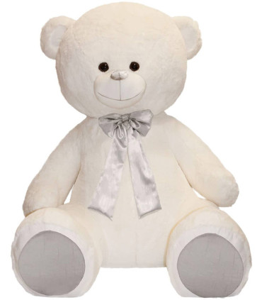 JUMBO TEDDY BEAR ΛΕΥΚΟ 2 ΤΥΠΟΙ 120 CM - Μεγάλο
