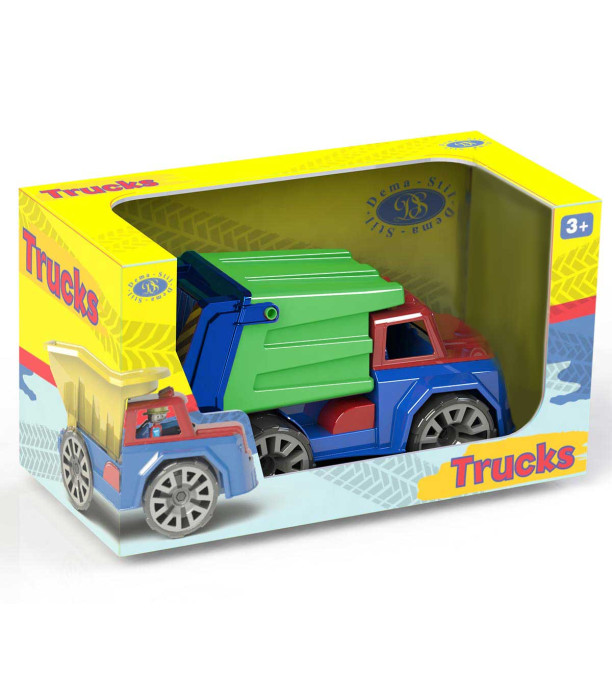 GARBAGE TRUCK WITH LIFTER 37 CM IN BOX Dema-Stil
