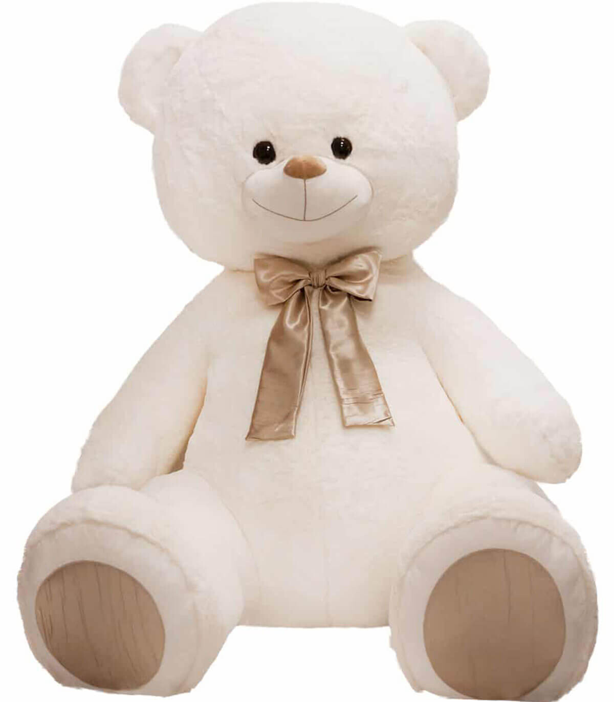 JUMBO TEDDY BEAR ΛΕΥΚΟ 2 ΤΥΠΟΙ 120 CM - Μεγάλο