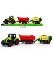 TRACTOR WITH TRAILER AND BALER 59 CM