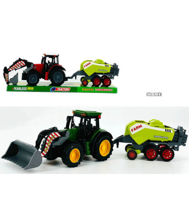 CHILDREN'S TRACTOR WITH BALER 47 CM Armtoys
