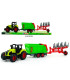 CHILDREN'S TRACTOR WITH TRAILER AND HARROW 59 CM Armtoys