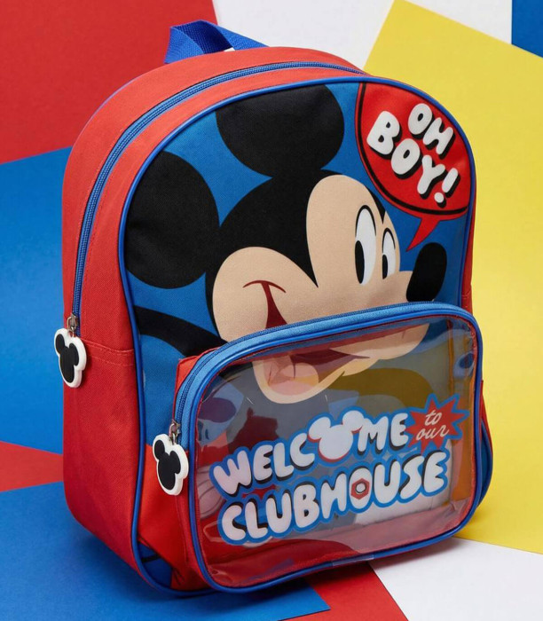 Παιδικό σακίδιο με μπροστινή τσέπη 31 εκ. MICKEY MOUSE Cerda