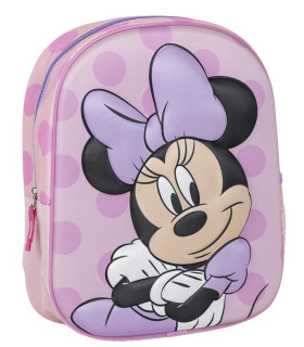 Παιδικό σακίδιο 3D 31 εκ. μοβ Minnie Cerda