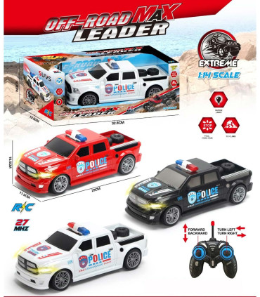 CHILDREN'S POLICE PICKUP WITH REMOTE CONTROL 4 DIRECTIONS Armtoys