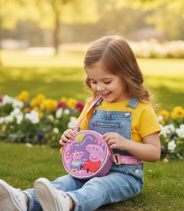 ROUND CHILDREN'S SHOULDER BAG PEPPA PIG