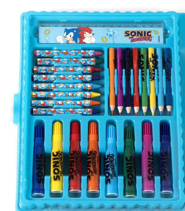 LARGE SONIC COLORING SET IN A BOX