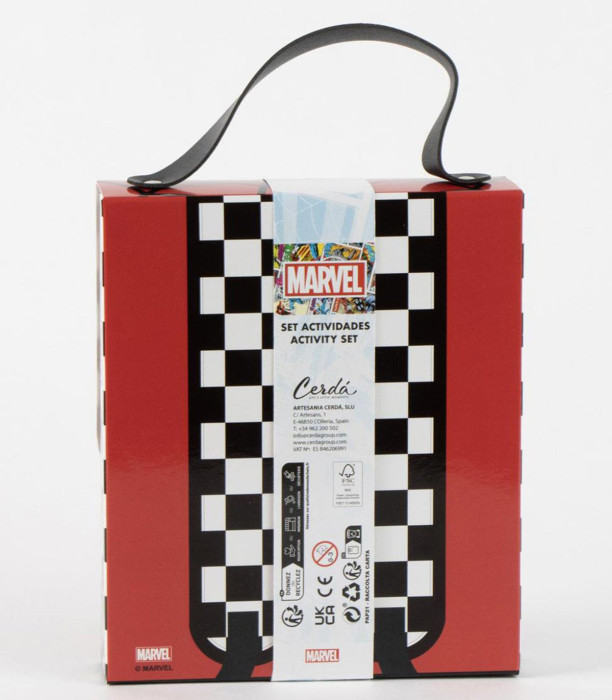DRAWING SET IN A SPIDERMAN BAG