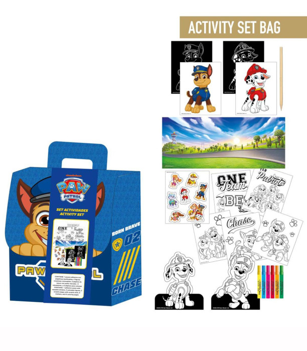 DRAWING SET IN A PAW PATROL BAG