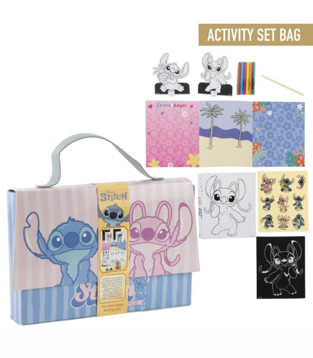 DRAWING SET IN A LADY'S HANDBAG STITCH