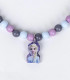 SCRUNCHIE ELASTICS WITH 2 HAIR CLIPS AND FROZEN NECKLACE