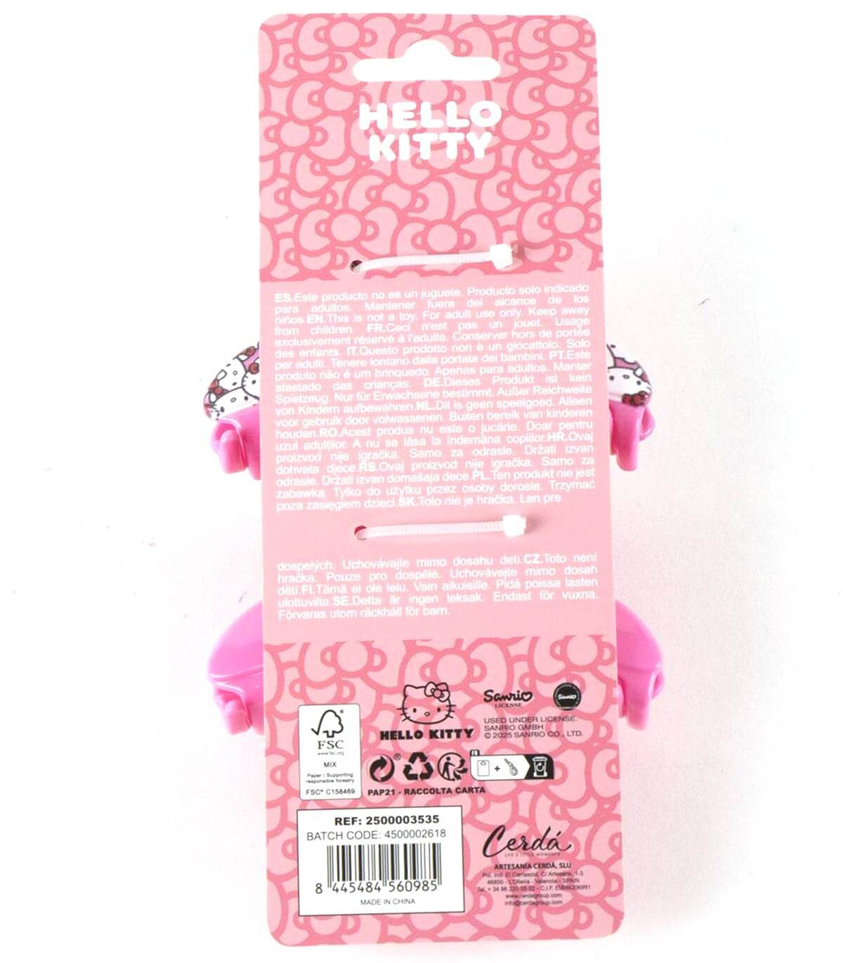 ΚΛΙΠ ΜΑΛΛΙΩΝ 2 ΤΕΜΑΧΙΑ ΣΕ ΚΑΡΤΟΝΙ HELLO KITTY
