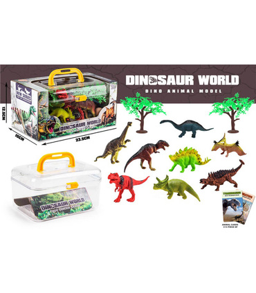 SUITCASE 8 FIGURINES OF DINOSAURS - Dinosaurs