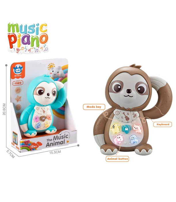 BABY MUSICAL TOY SLOTH IN OPEN BOX