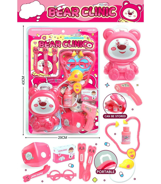 DOCTOR SET WITH BEAR IN BLISTER