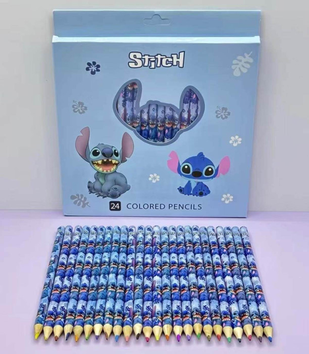 COLORED PENCILS 24 PCS STITCH IN BOX