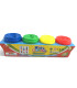 SET OF 4 JARS WITH PLAYDOUGH