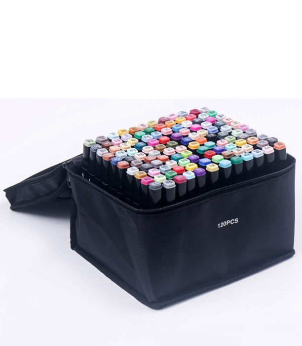 TOUCH MARKERS 2 TIPS 120 COLORS IN A BAG