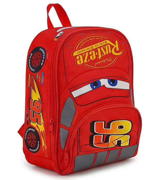 CHILDREN'S BACKPACK WITH FRONT POCKET CARS