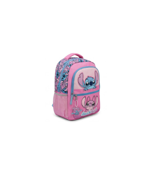 Παιδική σχολική τσάντα Stitch ροζ
