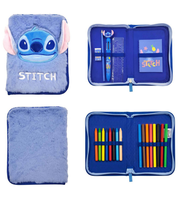 Απαλό κασετίνα με 2 θήκες STITCH