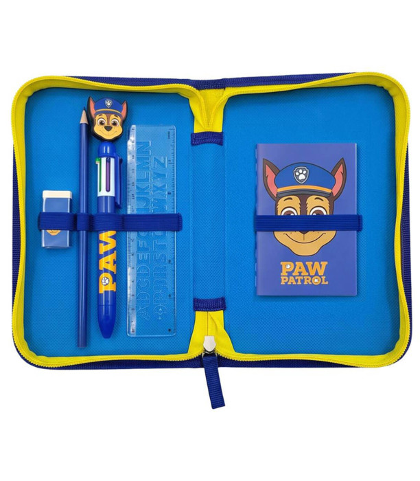PLUSH PENCIL CASE WITH 2 COMPARTMENTS PAW PATROL