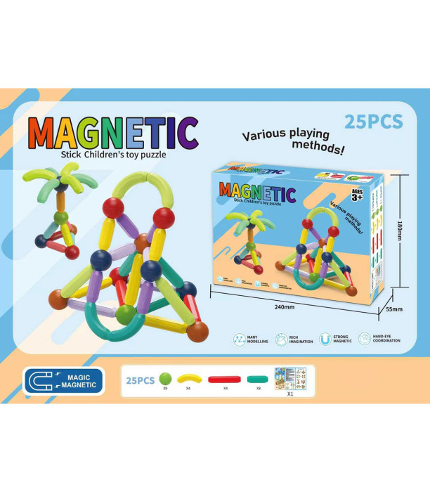 MAGNETIC CONSTRUCTOR STICKS 25 PIECES