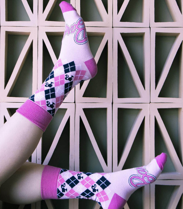 YOUTH SOCKS BARBIE PINK 38/45