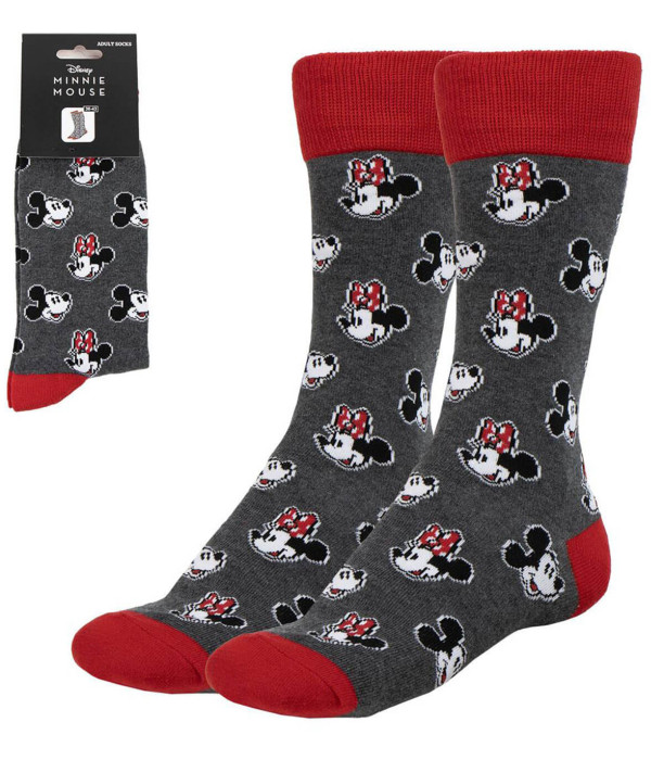 YOUTH SOCKS MINNIE GRAY 36/43
