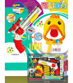 CHILDREN'S PUMP WITH SOFT DARTS AND DUCK TARGET