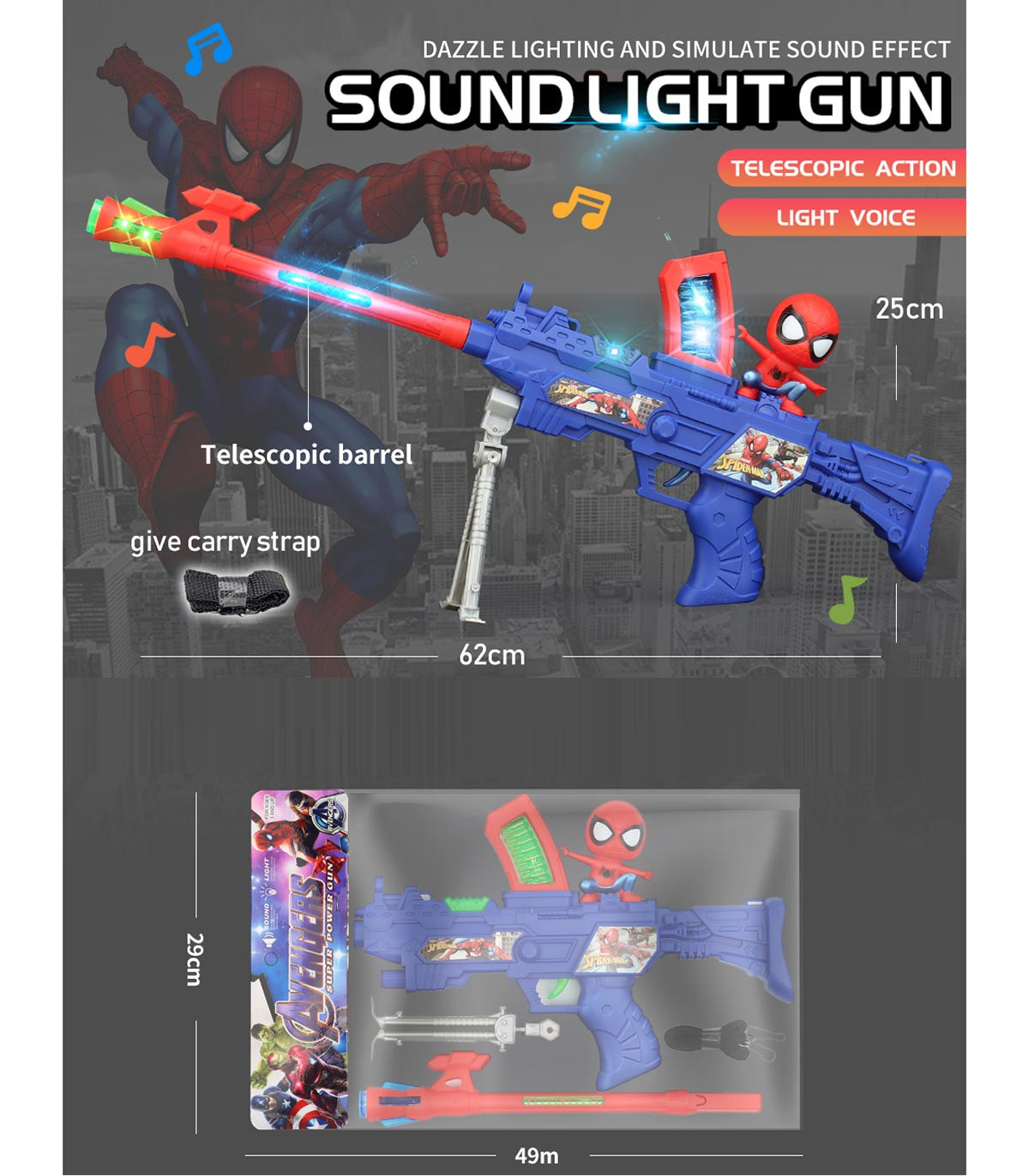 MUSICAL TOY WITH VIBRATION, SPIDER IN A BAG