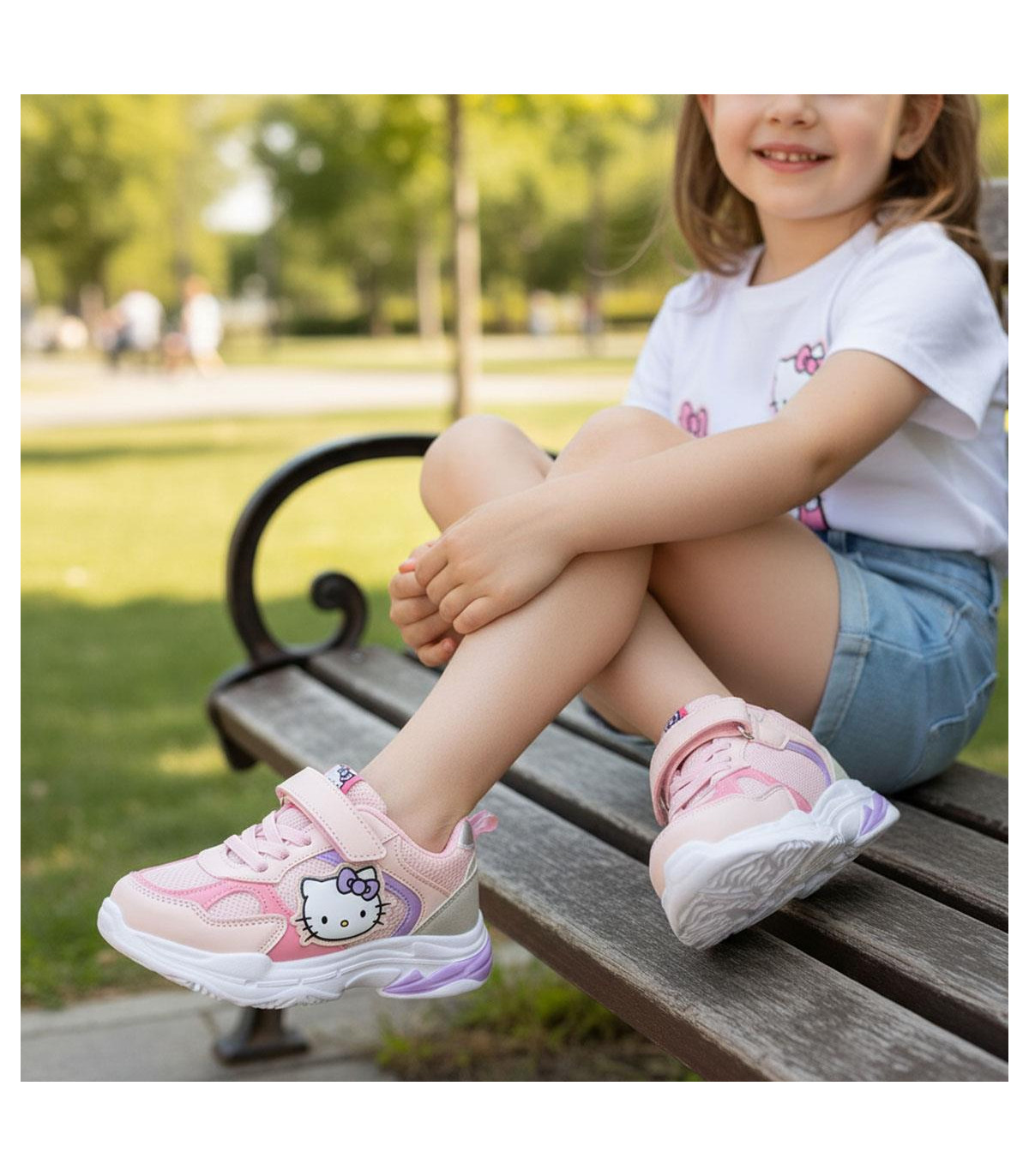 LIGHT-UP EVA SNEAKERS HELLO KITTY 25-32