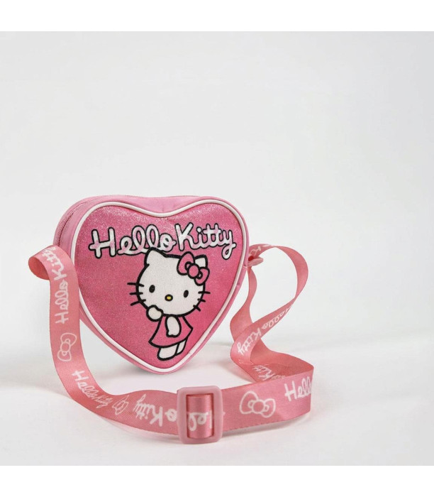HELLO KITTY HEART-SHAPED SHOULDER BAG