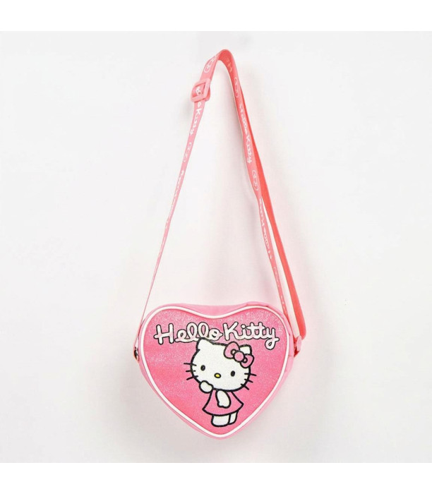 HELLO KITTY HEART-SHAPED SHOULDER BAG