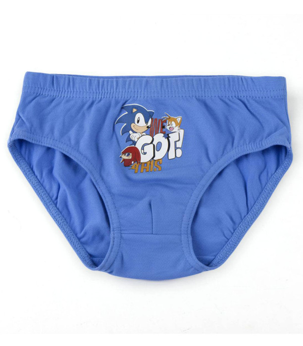 BRIEFS, 3 PER PACK, SONIC, AGES 2-8 YEARS