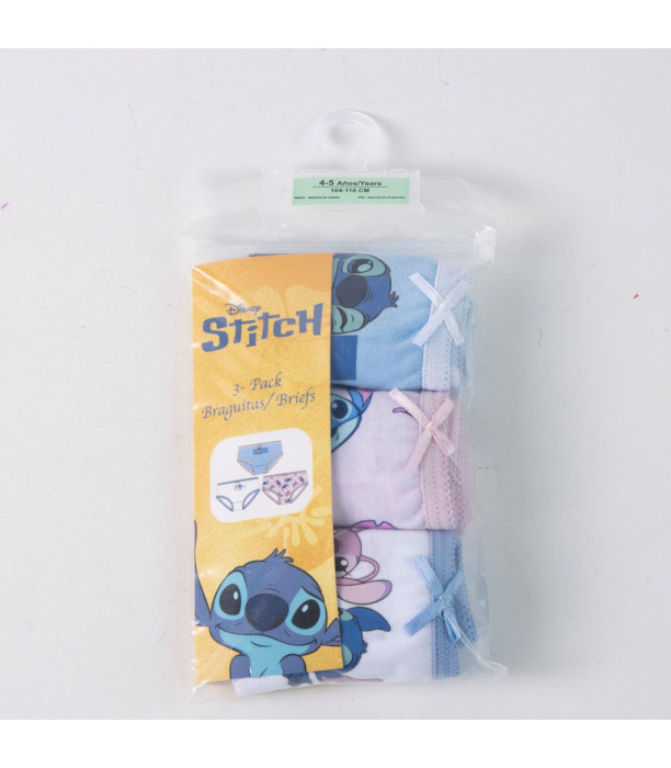 Σλιπάκια, 3 τεμάχια ανά συσκευασία, Stitch, 2-8 ετών