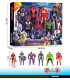 SUPERHEROES 6 PIECES IN A LARGE BOX