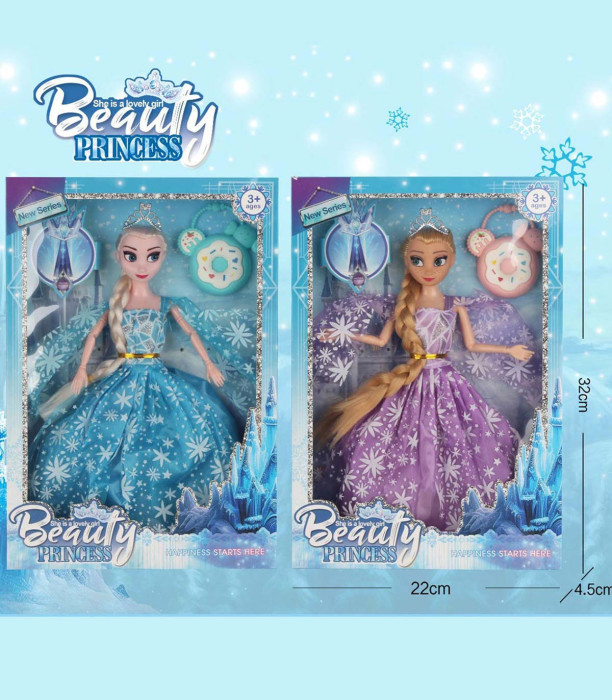 Doll with breakable limbs, Donut, 2 types, Frozen Kingdom
