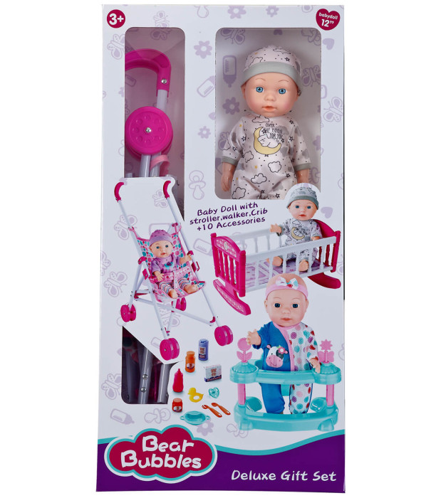 BABY WALKER, CRIB, AND STROLLER