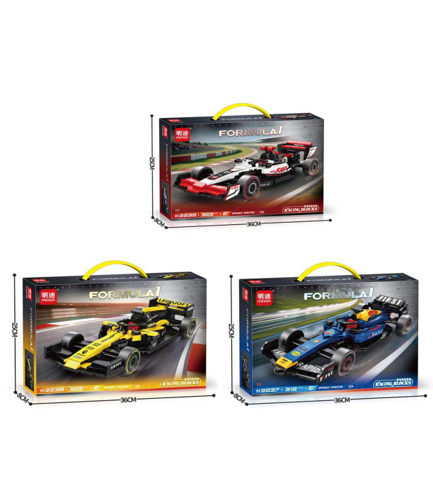 FORMULA CONSTRUCTION SET, 320 PIECES, 3 COLORS
