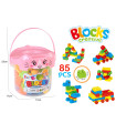 CONSTRUCTION SET IN A TRANSPARENT CASE, COTE, 85 PIECES