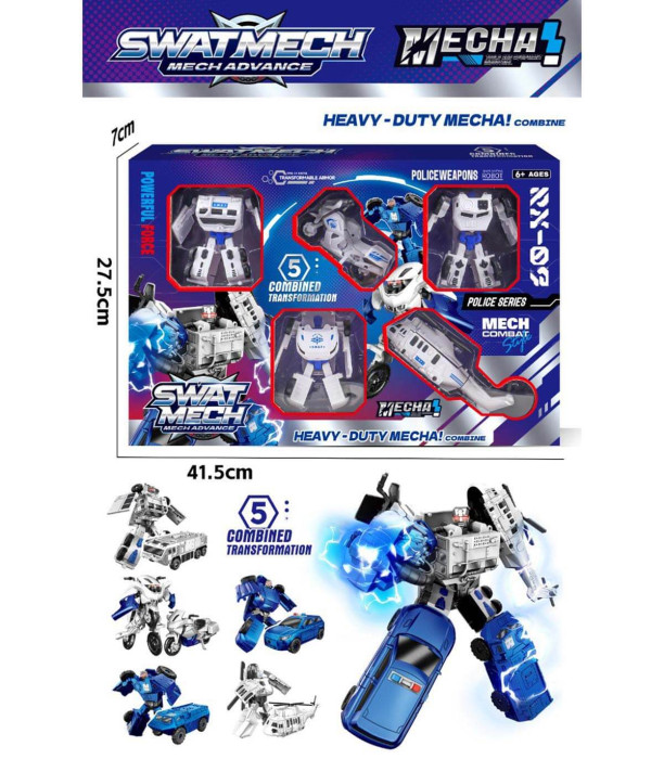TRANSFORMER ROBOT 5-IN-1