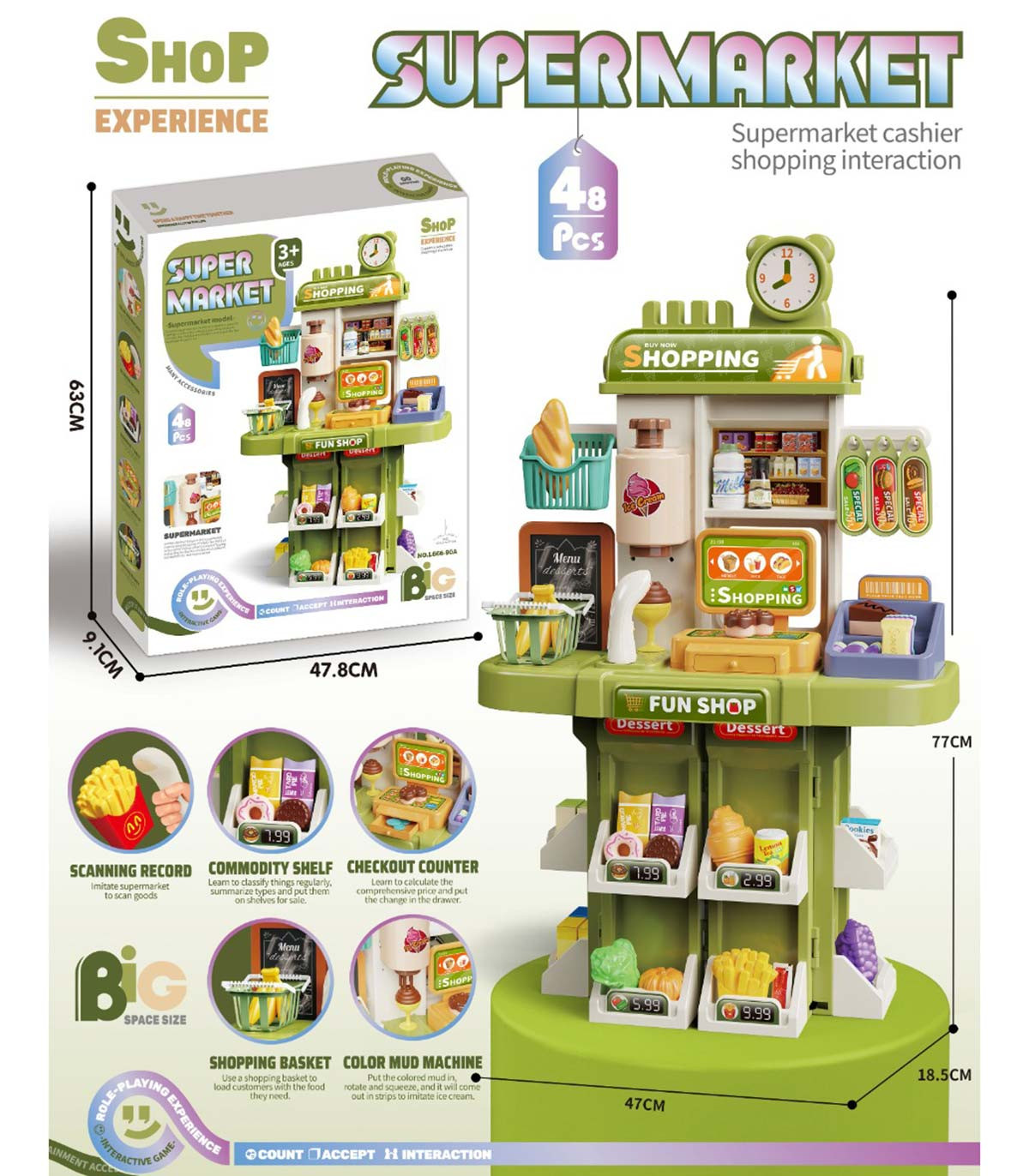 LARGE SUPERMARKET 47 PARTS