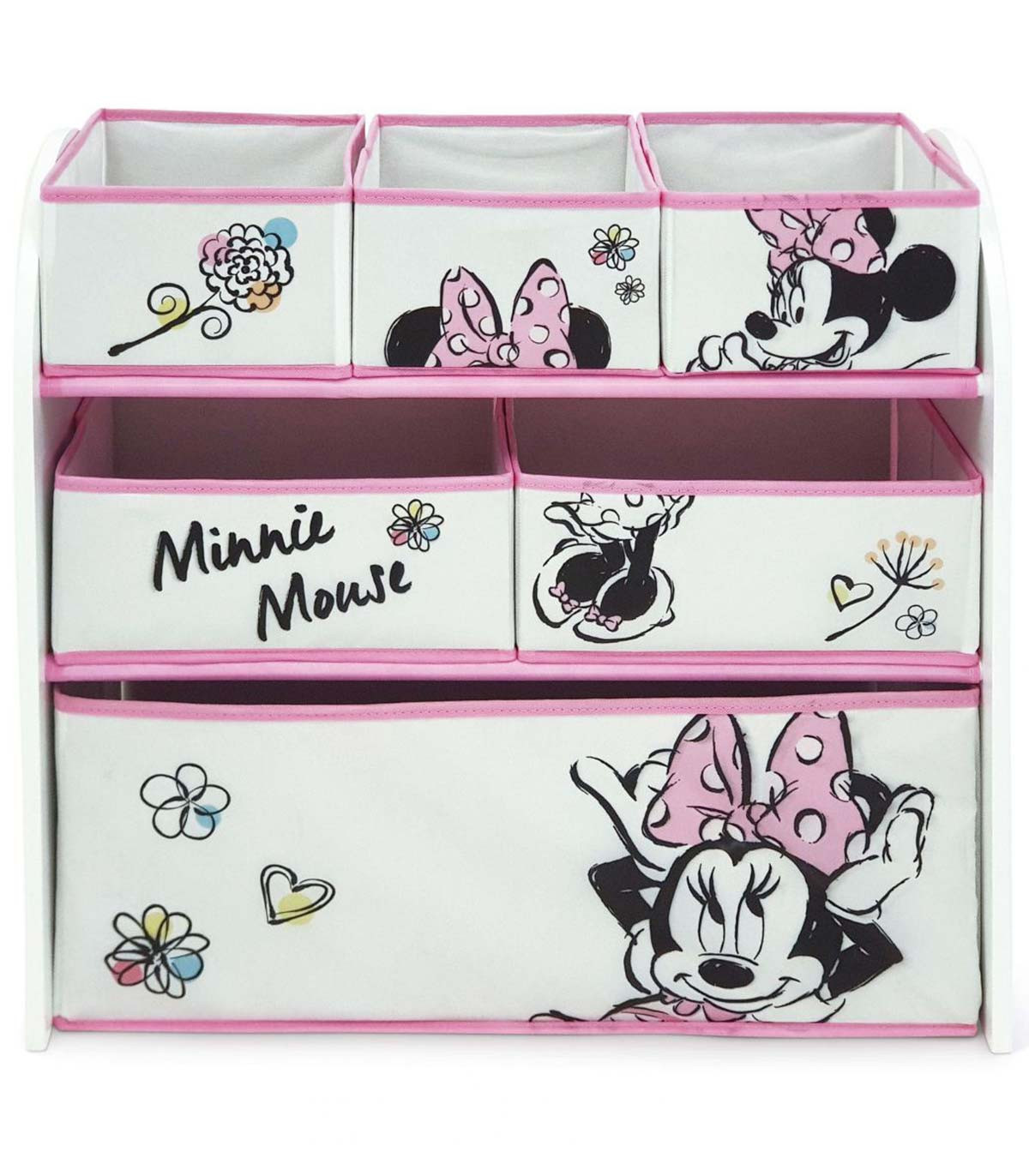 MINNIE TOY ORGANIZER WOODEN FRAME