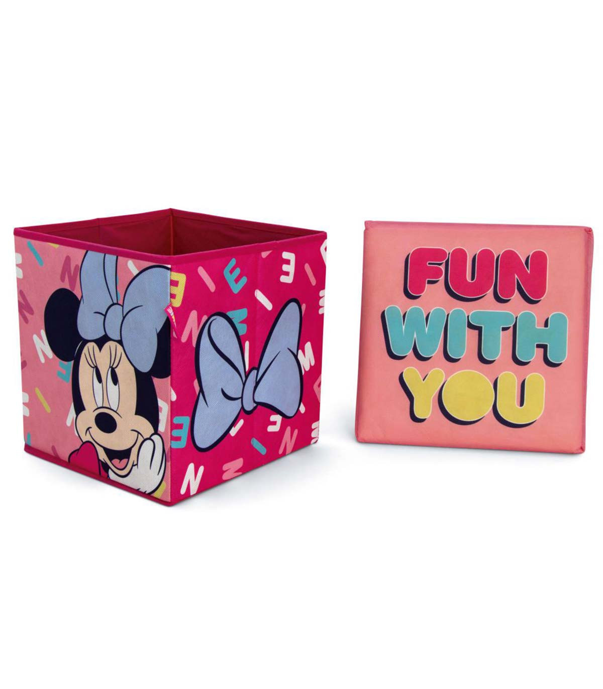 MINNIE TOY STORAGE STOOL 30 CM