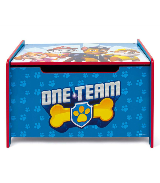 WOODEN PAW PATROL TOY BOX