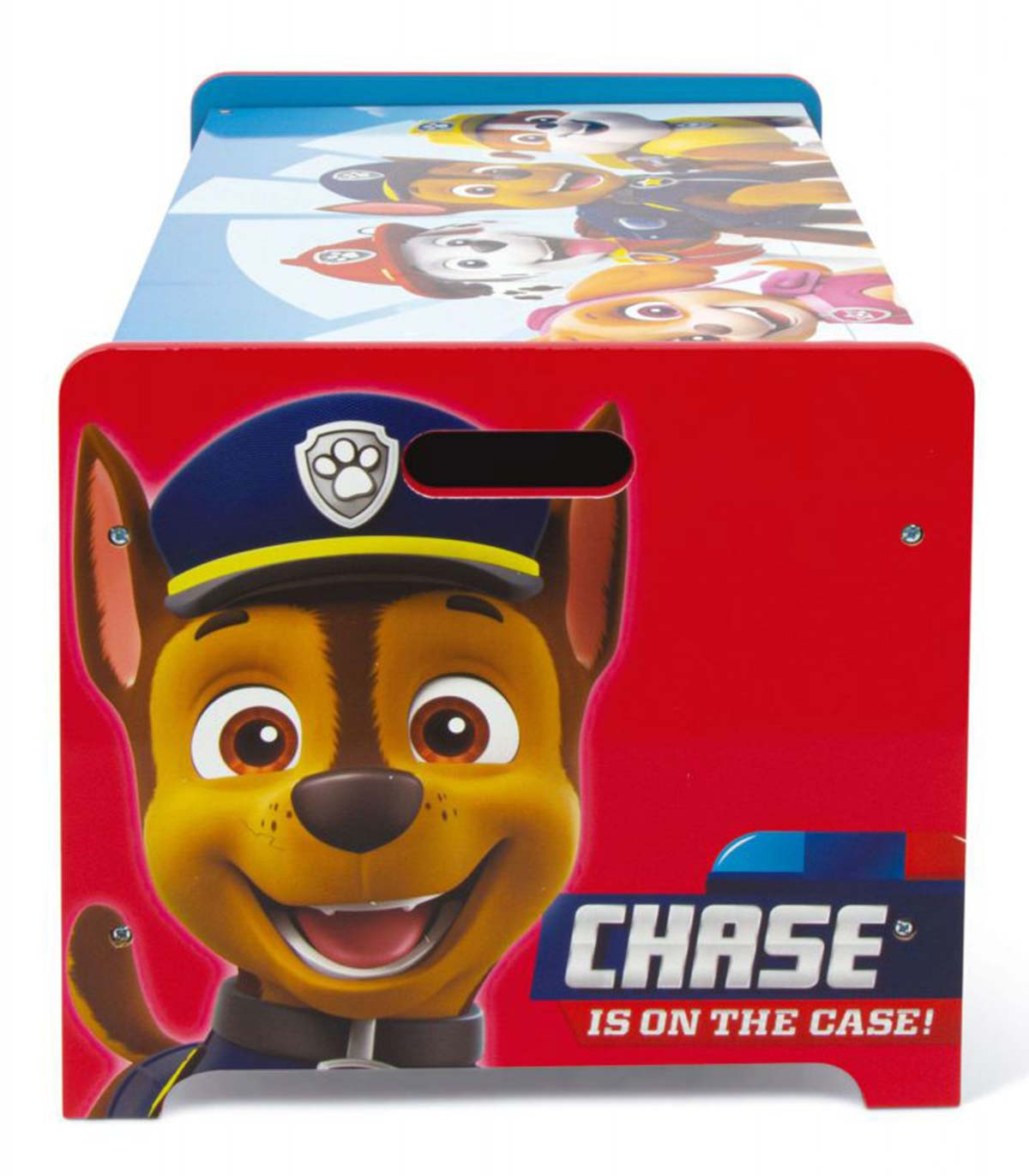 WOODEN PAW PATROL TOY BOX