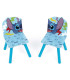 WOODEN TABLE WITH 2 STITCH CHAIRS