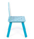 WOODEN TABLE WITH 2 STITCH CHAIRS