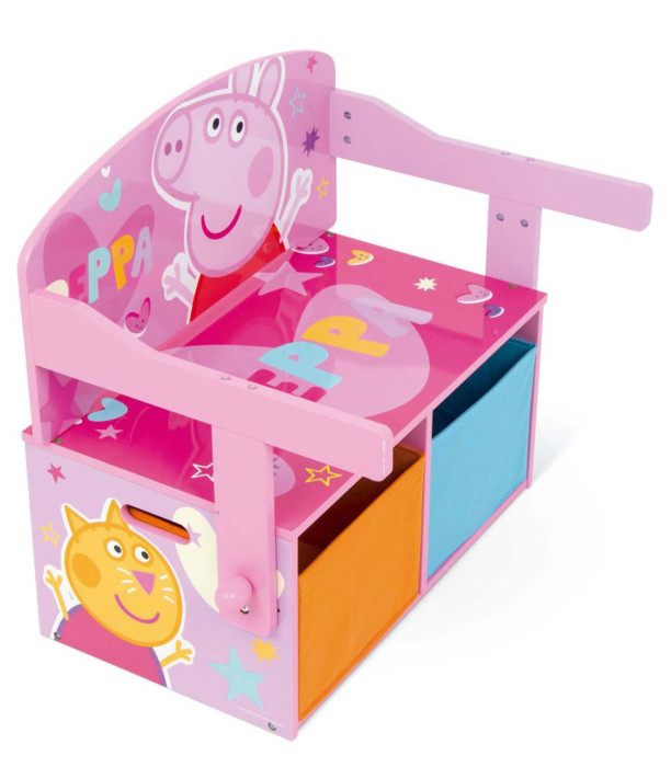 3 σε 1 ΞΥΛΙΝΟ ΠΑΓΚΑΚΙ/ΓΡΑΦΕΙΟ/ΟΡΓΑΝΩΤΗΣ PEPPA